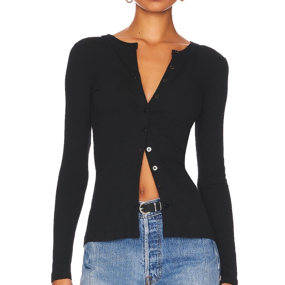 Superdown Black Button Down Shirt - Picture 3 of 3